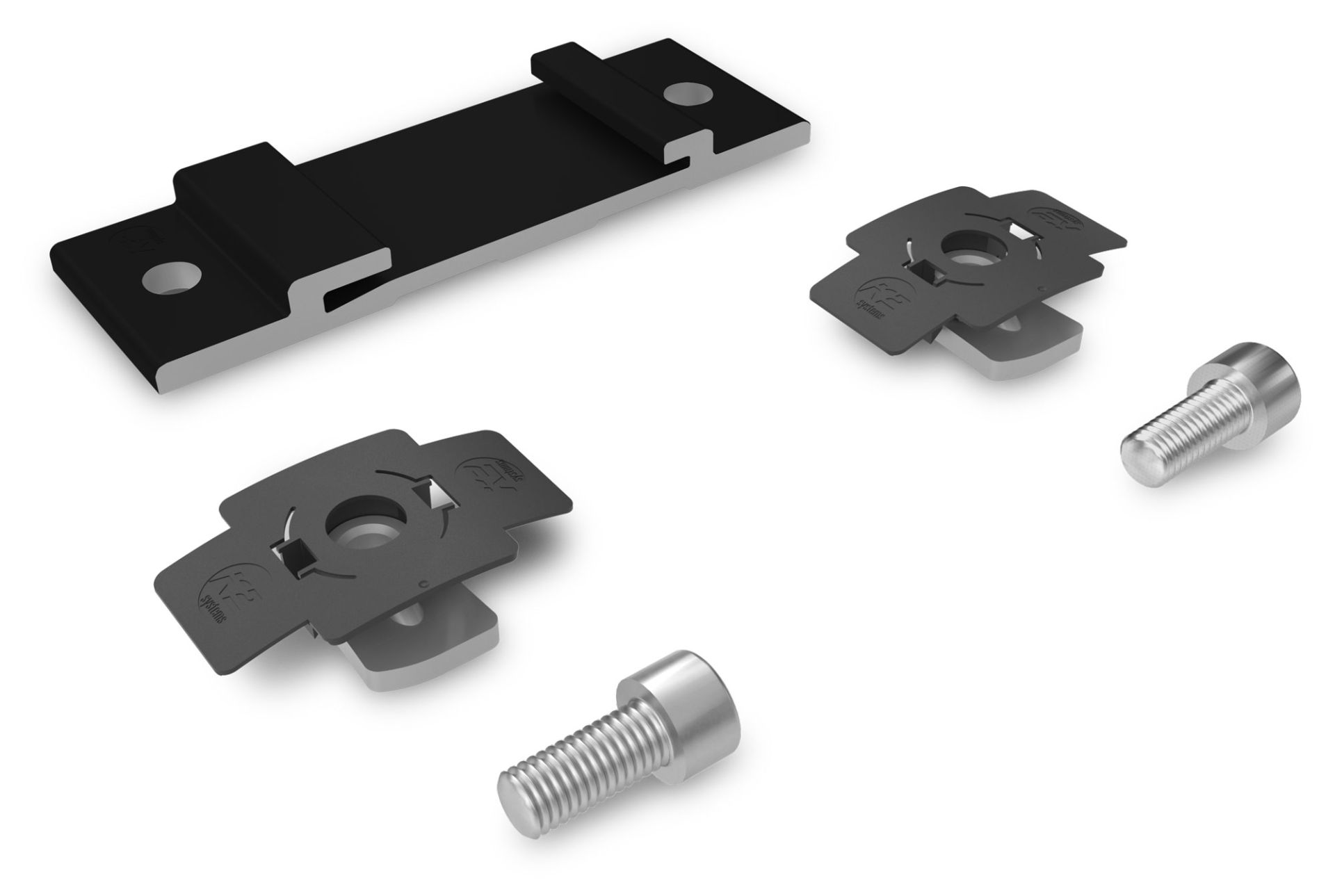 K2 Systems InsertionRail 2.0 CrossConnector, schwarz