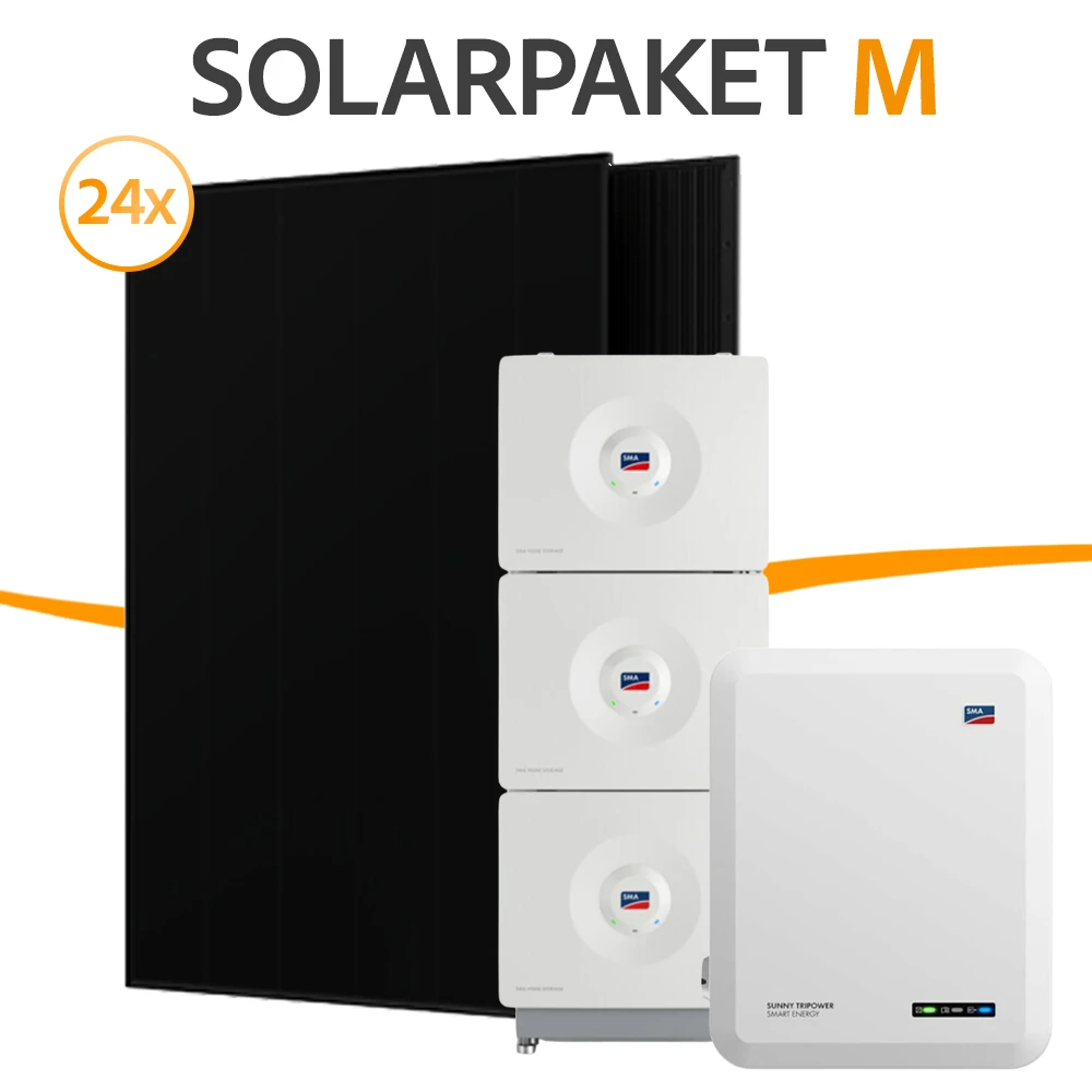 Solarpeket, Komplettset, 10 kWp Anlage, Photovoltaik, Home Storage, SMA, Tripower, Aiko Solar
