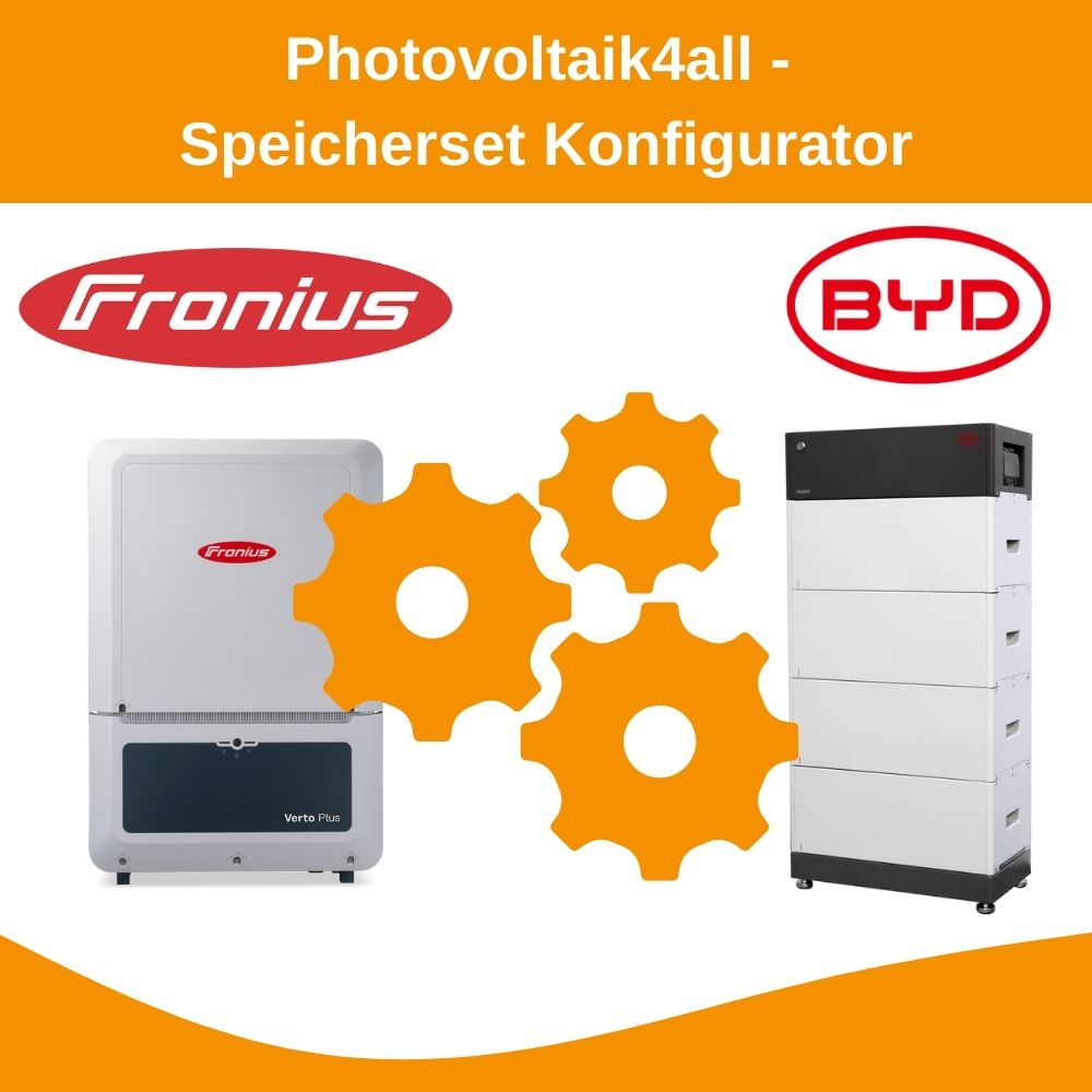 Speicherset Konfigurator Fronius Verto Plus + BYD