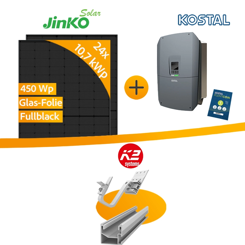 11 kWp PV-Anlage Jinko Tiger Neo 450 + Kostal PLENTICORE plus