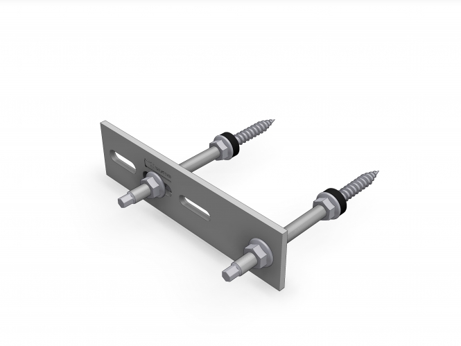 Schletter Doppel-Welldachbefestigungsset 12x200