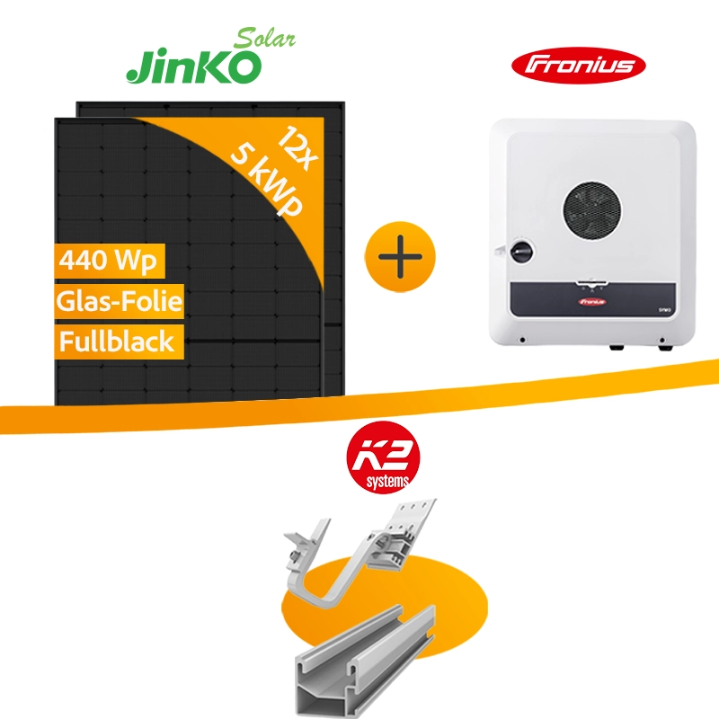 5,280 kWp Jinko Tiger Neo PV-Anlage + Fronius Symo GEN24 5.0 Plus