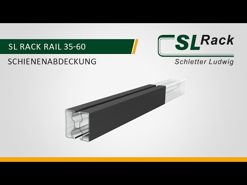 SL Rack RAIL 60 Schienenabdeckung Schwarz